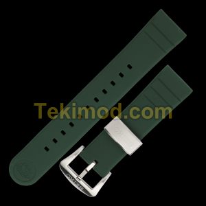 22MM LUG GREEN SILICONE STRAP BAND FOR SEIKO ORIGINAL SRPF77 NGUIN R03K013J0