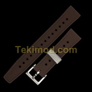 20MM LUG BROWN SILICONE STRAP BAND FOR ORIGINAL SLA066 R03Z012Y0
