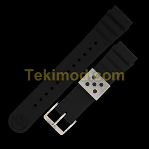 22MM LUG BLACK SILICONE STRAP BAND FOR ORIGINAL ARNIE TUNA SNJ025 SNJ027