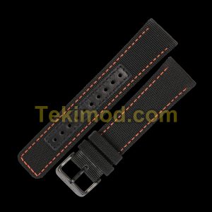 LUG 22mm BLACK STRAP NYLON BAND FOR ORIGINAL GENUINE L07F SKX007 SRPD73 SSK001